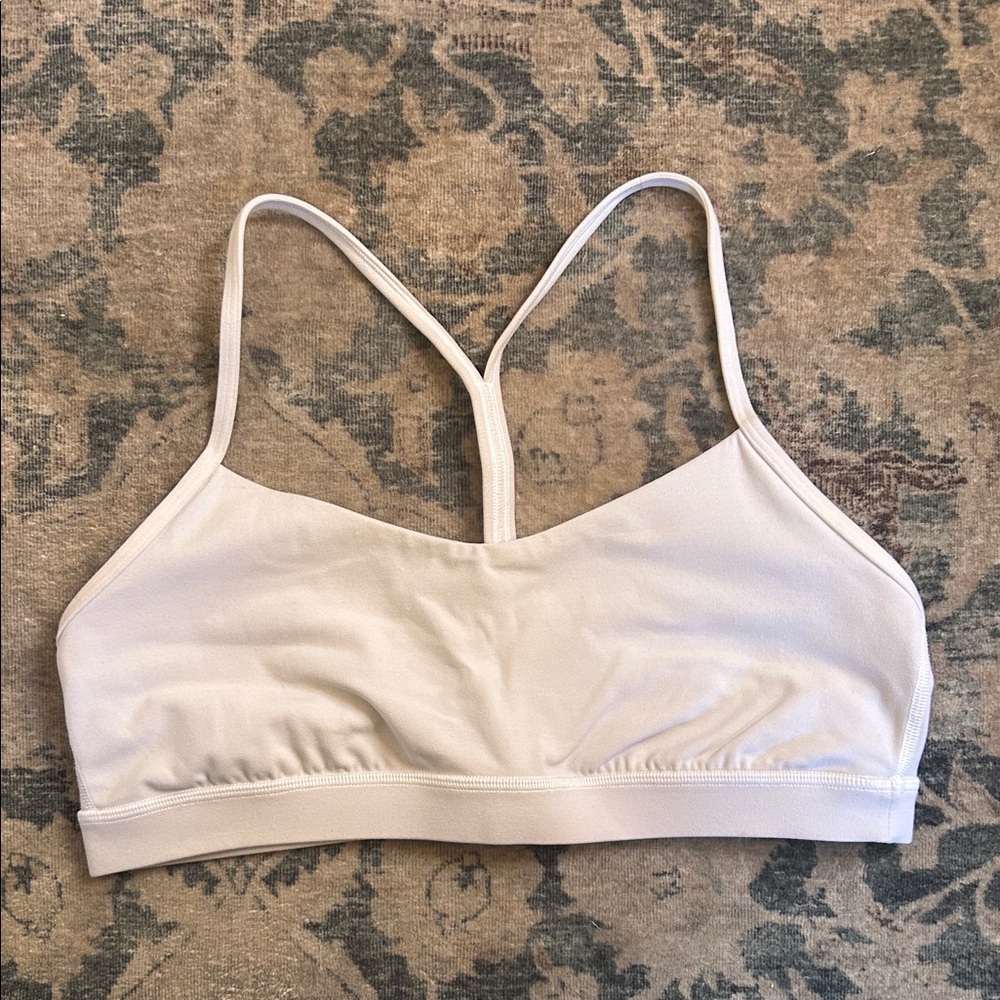 lululemon light blush pink T-back strappy sports bra